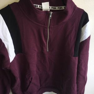 Victoria secret pink half zip jacket